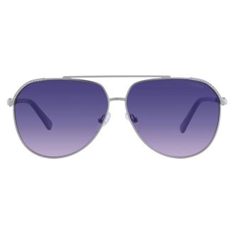 Guess Blue Mirror Pilot Ladies Sunglasses GF00051 10X 61