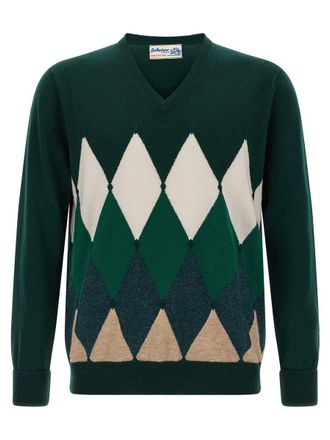 Ballantyne Argyle Pattern Sweater
