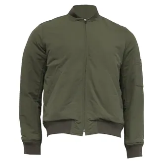 A.P.C. A. P.C. Gregoire Bomber Jacket in Khaki Polyamide