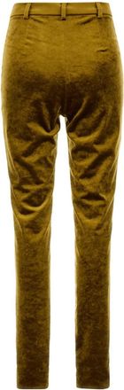 Gucci Womens Chenille Viscose Trousers Gold Mix