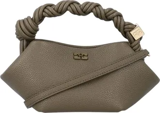 Ganni Taupe Bou Mini Crossbody Bag