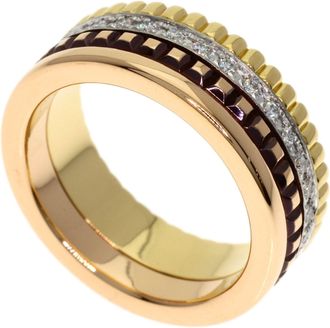 Boucheron Pink Gold White Gold Yellow Gold Yellow Gold (18K) Pink Gold (18K) White Gold (18K) Band Ring (Pre-Owned)