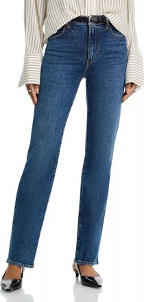 Frame Denim Ruler High-Rise Jeans In Archie
