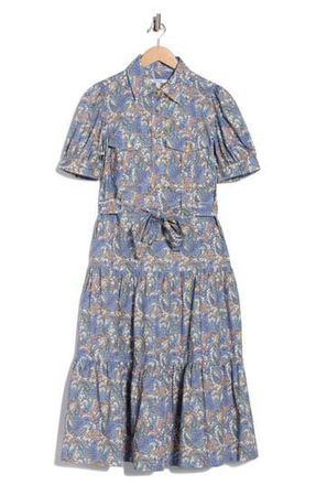 Derek Lam Buffy Utility Dress in Blue Multi at Nordstrom Rack, Size 14