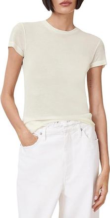 AllSaints June T-Shirts Womens Clothing Gardenia Cream : LG, Modal