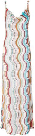 Missoni zigzag maxi dress - White
