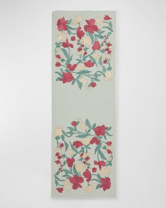 Janavi Blooms For You Merino Wool Scarf