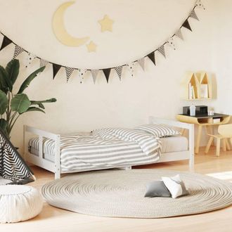 vidaXL Giroletto Per Bambini Bianco 80x160cm In Legno Massello Di Pino - Vidaxl