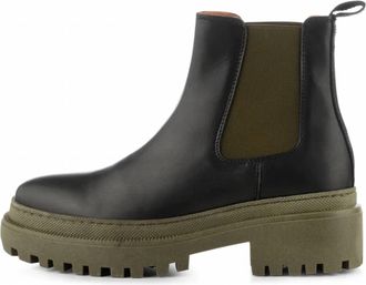 Shoe The Bear Womens Iona Chelsea Boot In Black / Khaki