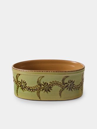 Poterie d'&Eacute;vires Flowers Hand-Painted Ceramic Mini Oval Dish