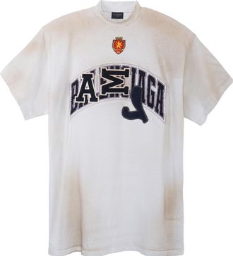 Balenciaga Skater T-shirt Oversized Dirty White 739028TOVN29012