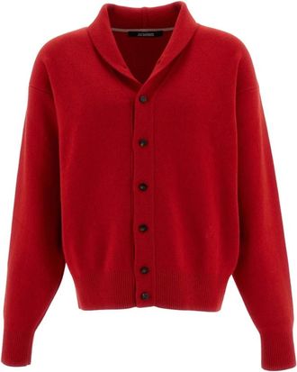 Jacquemus Le Cardigan Pelota - Knitwear - Hombre - Rojo - S