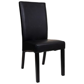 Wanderlust Deco Silla De Madera Tapizada Negra 49x48x42/102