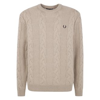 Fred Perry Hombre, Jerseys, Beige, Talla: M