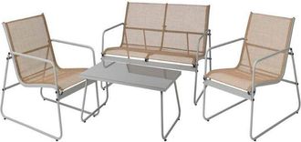 OEM Ambiance Tresillo Metal Txt 4 Piezas Conjunto, Conjunto Tresillo Metal Txt 4 Piezasfabricado En Metal De Alta Calidadincluye Dos Sillones, Un Sof&aacute; Y M