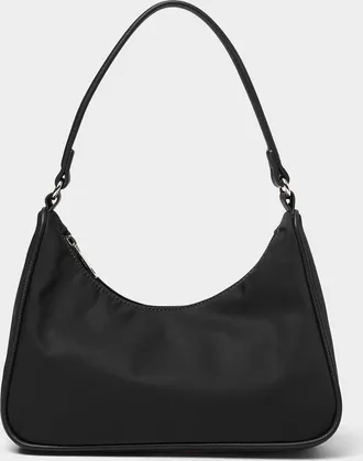 Simons Womens Luxurious fabric shoulder bag