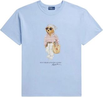 Polo Ralph Lauren T-shirts - Dames - T-shirts - Blauw - S - Katoen - Tops