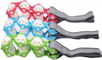 Trade Shop Trade Shop - Cintura Fascia Massaggiante Rope 100cm Rulli 6 Sfere Corda Attrezzo Addominali