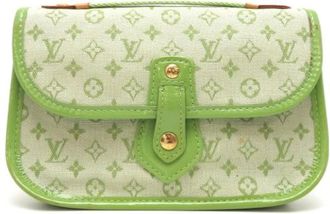 Louis Vuitton Pre-owned Clutches, female, Green, Size: ONE SIZE Pre-owned Canvas Clutch