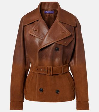 Ralph Lauren Collection Double-breasted leather jacket