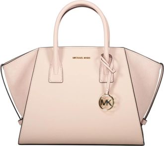 Michael Kors Kalfsleren Top Handvat Tas - Dames - Handtassen - Roze - ONE Size - Leer - Tassen