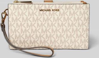 Michael Kors Portemonnaie mit Allover-Logo-Print Modell Jet Set in Offwhite, Gr&ouml;&szlig;e 1