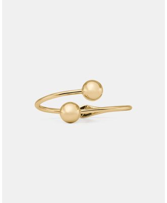Kate Spade New York Womens Dot Hinged Cuff - Gold Brass - One Size