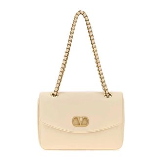 Valentino Garavani Shoulder Bags, female, White, Size: ONE SIZE Djuna Medium Chain Bag