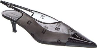 Givenchy Kitten Mesh & Patent Slingback Pump