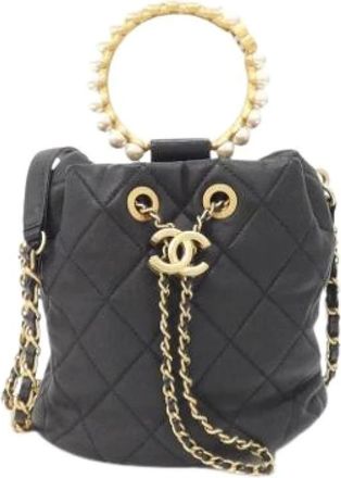 Chanel Bolso de hombro tipo cubo Pre-owned Vintage - Pre-owned - Mujer - Negro - ONE SIZE