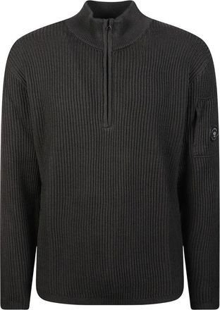 C.P. Company C.P. Company - Jersey Polo Re-Wool - Knitwear - Hombre - Negro - S