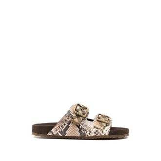 Burberry Sliders, female, Brown, Size: 10 US Shoes Burberry
