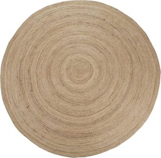 Maisons du monde Alfombra redonda de yute tejido beige D. 250