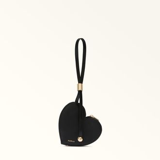 Furla Laura Porta Monete S Nero Nero Pelle Stampata Donna