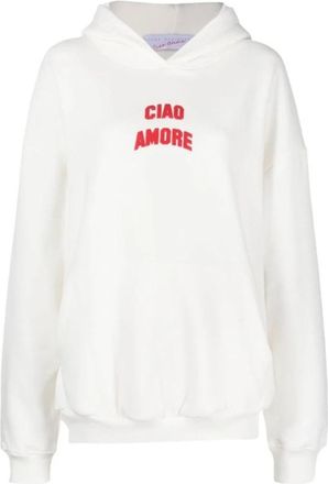 Giada Benincasa Katoenen Hoodie - Dames - Hoodies - Wit - L - Katoen - Hoodies & sweatvesten