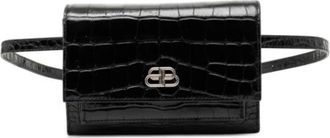 Balenciaga Pre-owned Belt Bags, female, Black, Size: ONE SIZE Pre-owned Embossed Leather Belt Bag