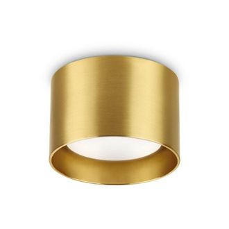Ideal Lux Spike Round Surface Mounted Downlight Brass - Ideal Lux