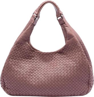 Bottega Veneta Pre-owned Shoulder Bags, female, Pink, Size: ONE SIZE Pre-owned Woven Leather Handbag