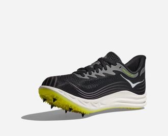 Hoka One One Mens Hoka One One Crescendo MD 2 1155116-BWHT Black Running Spikes TF7944