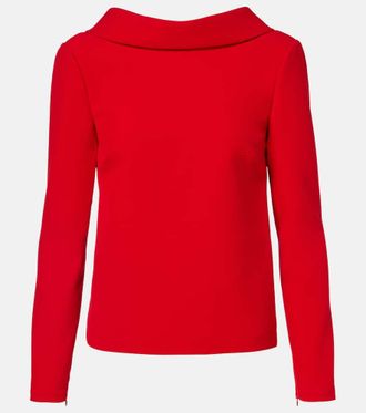 Roland Mouret Cr&ecirc;pe top
