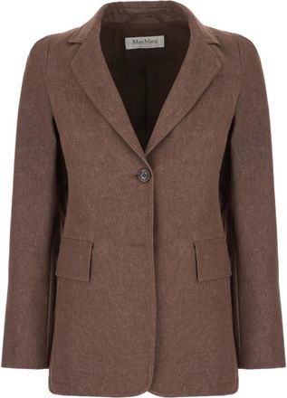 Max Mara Jassen, Dames, Bruin, 2Xs, Stijlvolle Jassen en Vesten Collectie