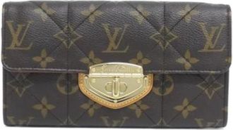 Louis Vuitton Pre-owned Wallets, female, Brown, Size: ONE SIZE Pre-owned Long wallet (bi-fold)