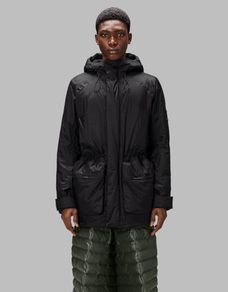 Rains Womens Rains Vardo Unisex Parka - Black - Size: 12