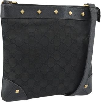 Gucci Pre-owned Vintage Shoulder Bag - Dames - Vintage Schoudertas - Zwart - ONE Size - Leer - Vintage