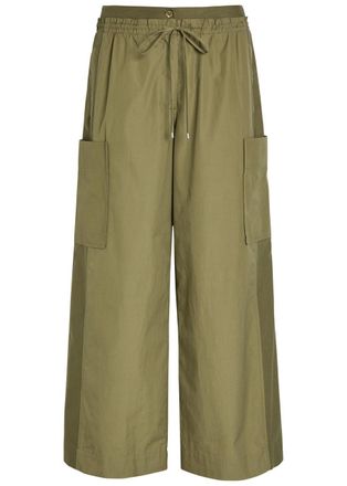 3.1 Phillip Lim Double-waistband Straight-leg Trousers - Olive - 10 (UK14 / L)