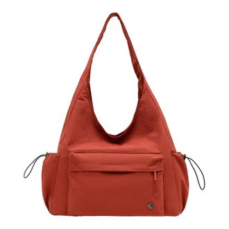 Generic Cymwer Nylon Versatile Shoulder Bag Fashion Tote Bags for Women Shopping Travel(Red) (Red)