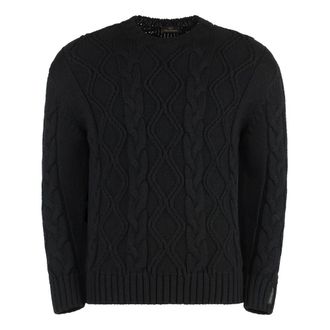 Paul & Shark Cable-Knit Wool Crew-Neck Jumper