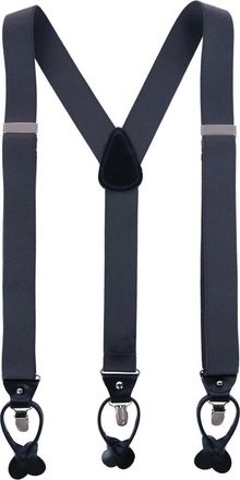 Ascentix Mens Classic Stretch 1 3/8 inch Convertible Suspenders in Gray at Nordstrom