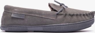 Hush Puppies Mens Hush Puppies ACE Mens Suede Slippers Grey - Size: 10