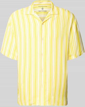 Mc Neal Regular Fit Freizeithemd aus reiner Viskose in Neon Gelb, Gr&ouml;&szlig;e XXL
